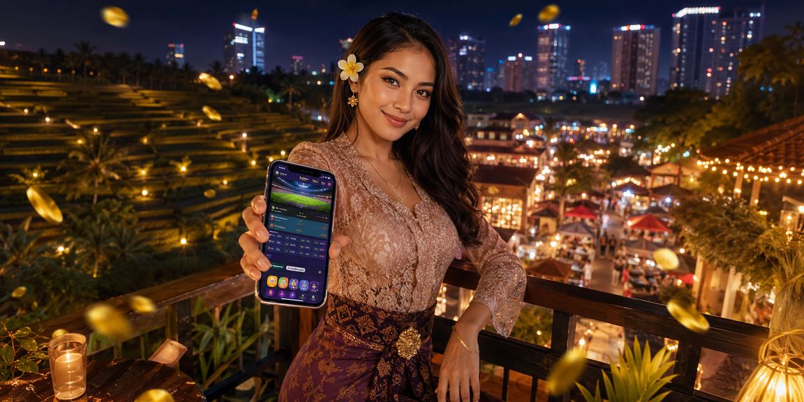 Pemandangan malam pasar Vietnam dengan nuansa taruhan kasino online